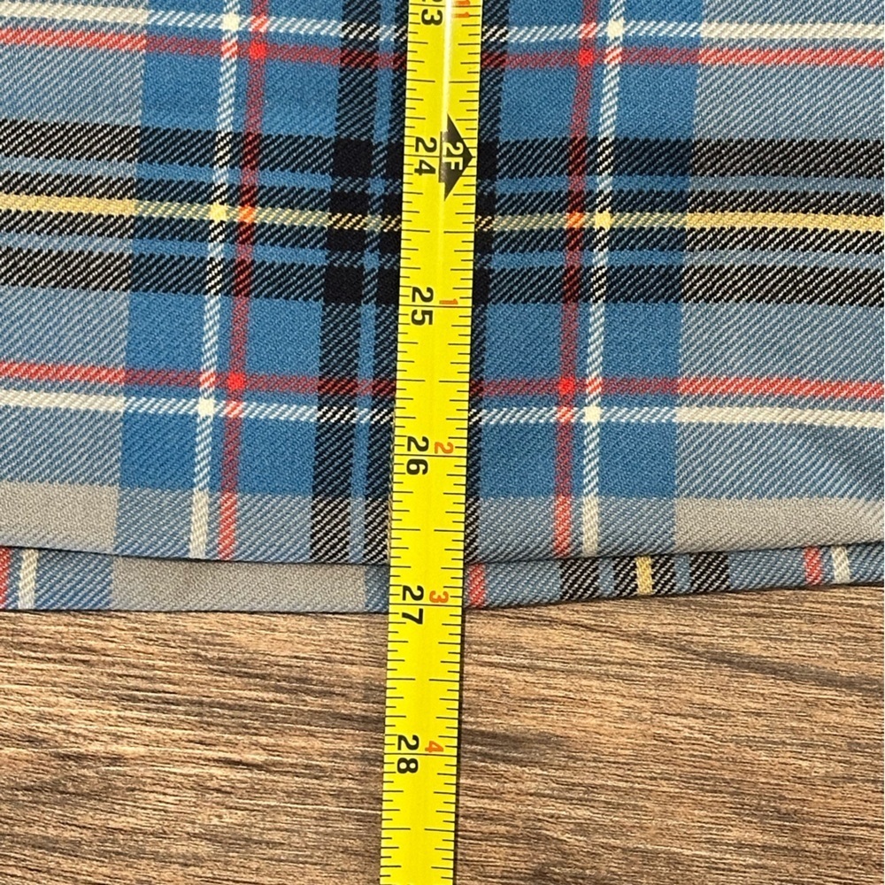 NWT! Brooks Brothers Girls 8 Blue Plaid Short Sleeve Sheath Dress - Picture 5 of 7
